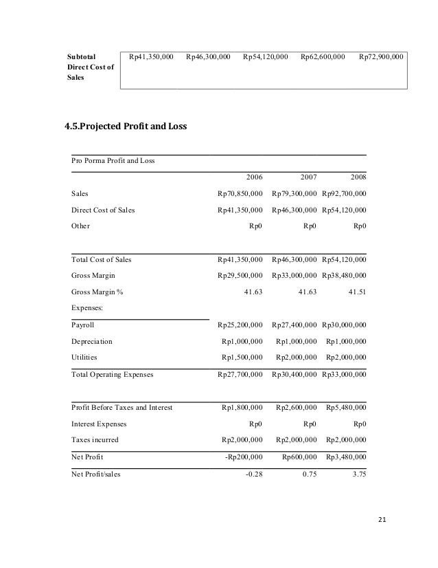 Contoh bisnis plan