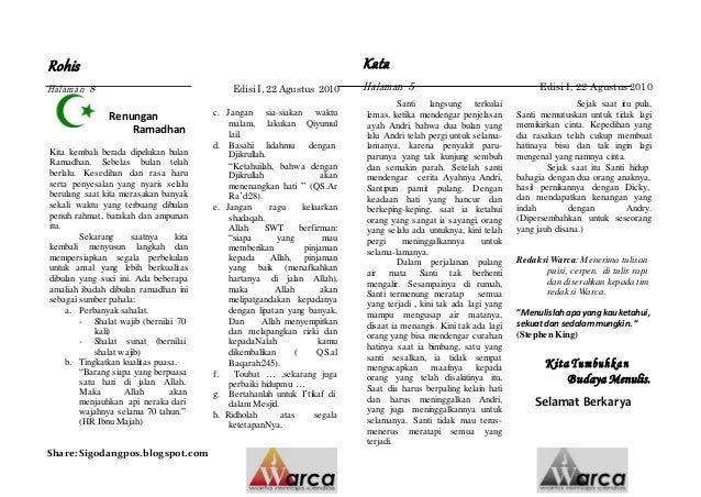 Contoh buletin sekolah