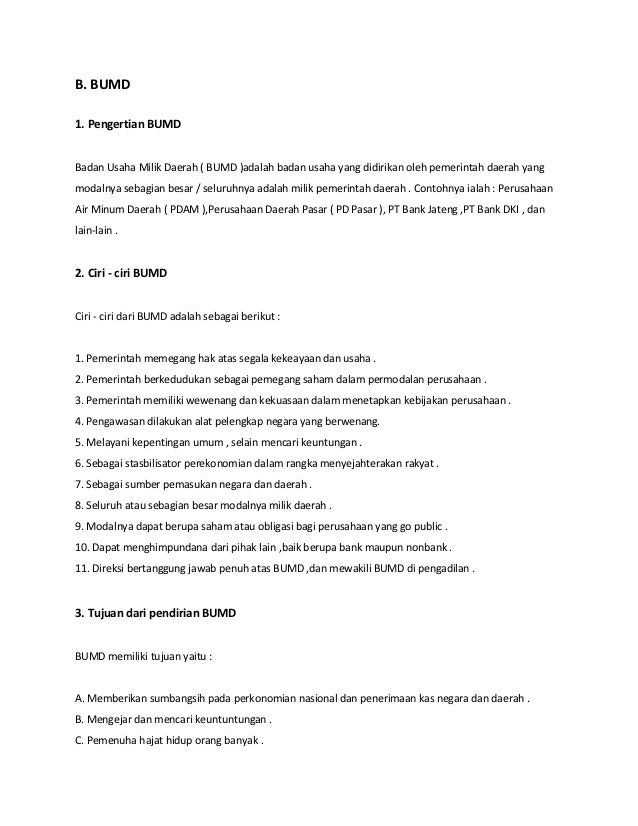 Contoh bumn bank indonesia
