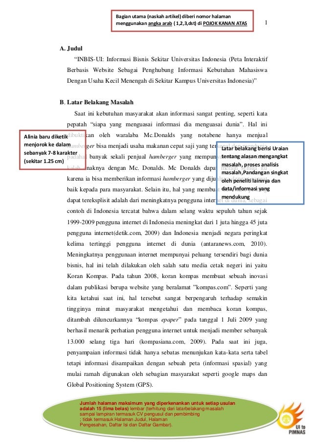 Contoh dan penjelasan pkm teknologi