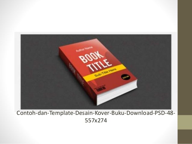 Contoh dan template desain kover buku download psd