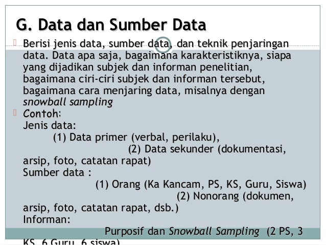 Sumber Data Penelitian