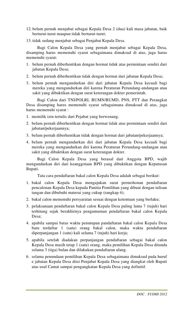 Contoh dokumen pilkades