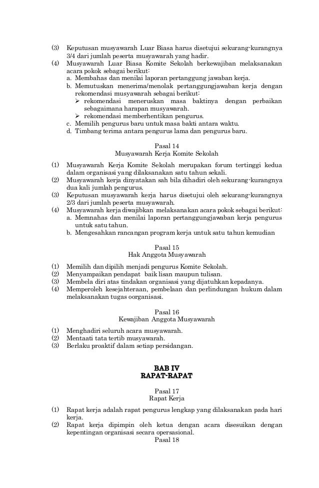 Contoh format ad art komite sekolah2017