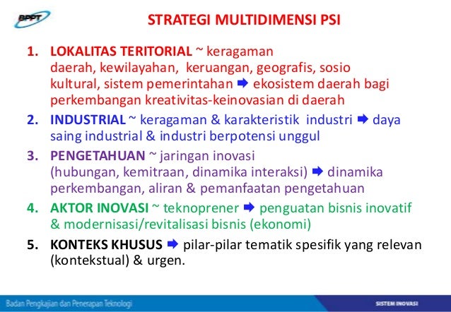 Contoh Implementasi Penguatan Sistem Inovasi di Beberapa 