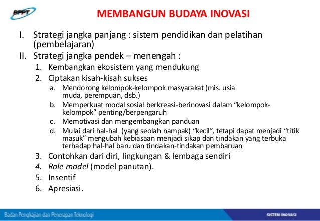 Contoh Implementasi Penguatan Sistem Inovasi di Beberapa 