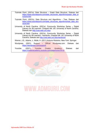 Modul Ajar Informatika Kelas 9 Kurikulum Merdeka | PDF