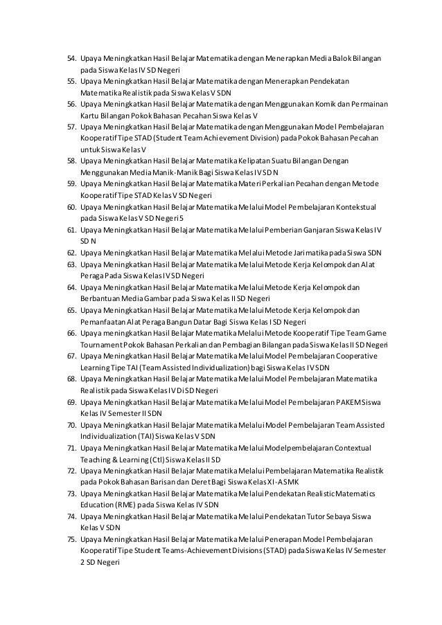 Contoh judul ptk lengkap bahasa indonesia sdn kelas 1 sd