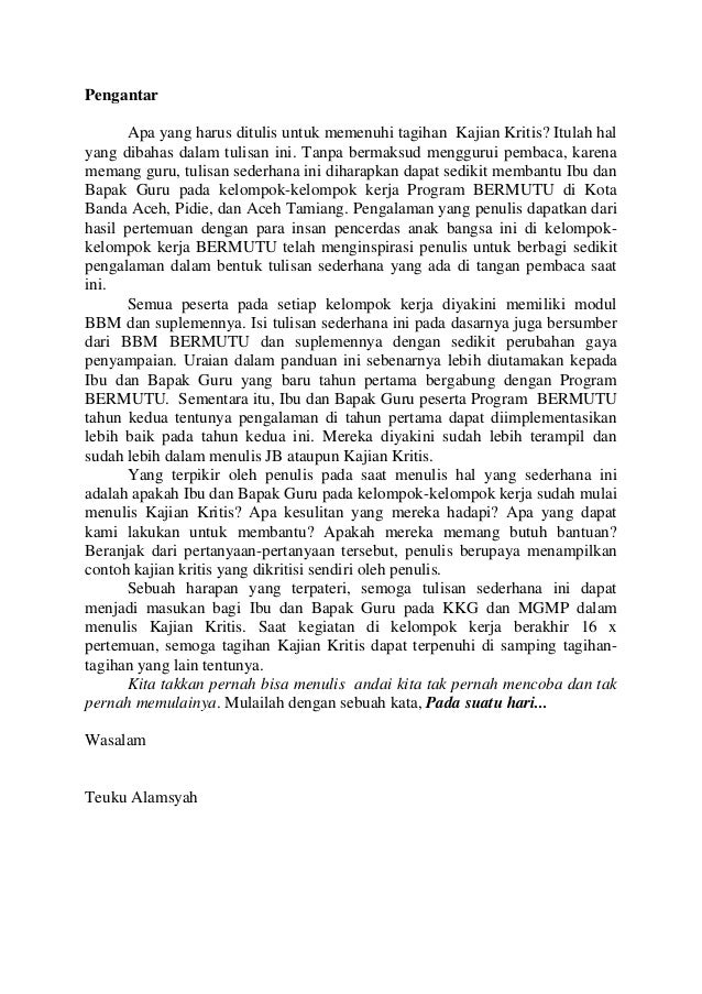 Contoh Teks Tanggapan Kritis Just4udakar Com