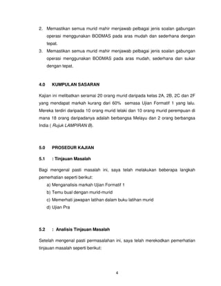 Contoh kajian tindakan matematik