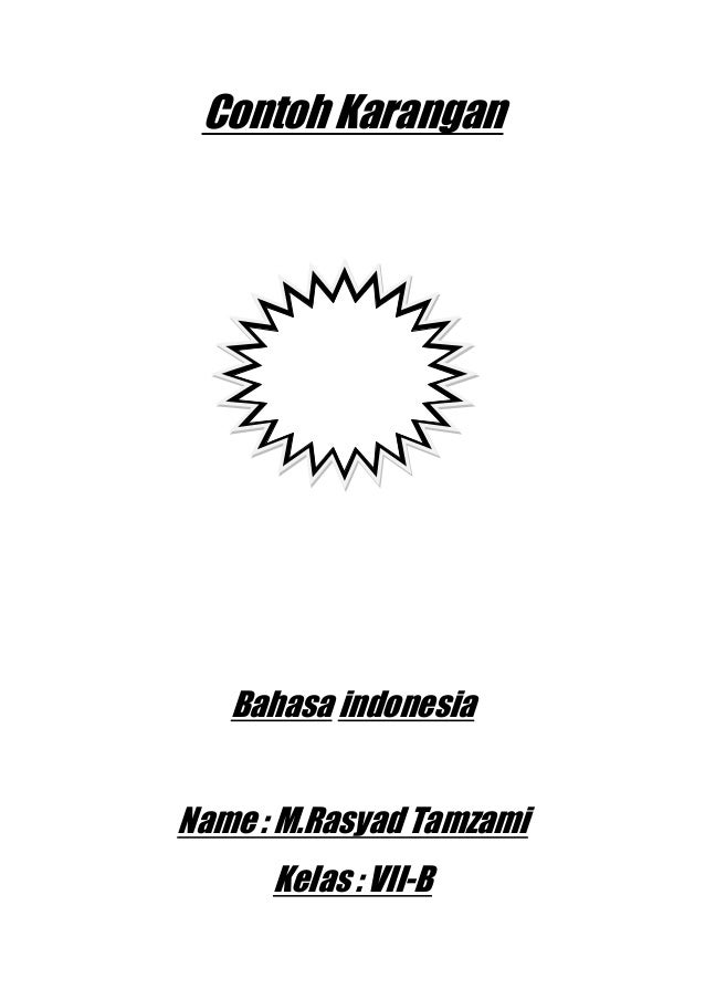 B.Indonesia - Contoh karangan