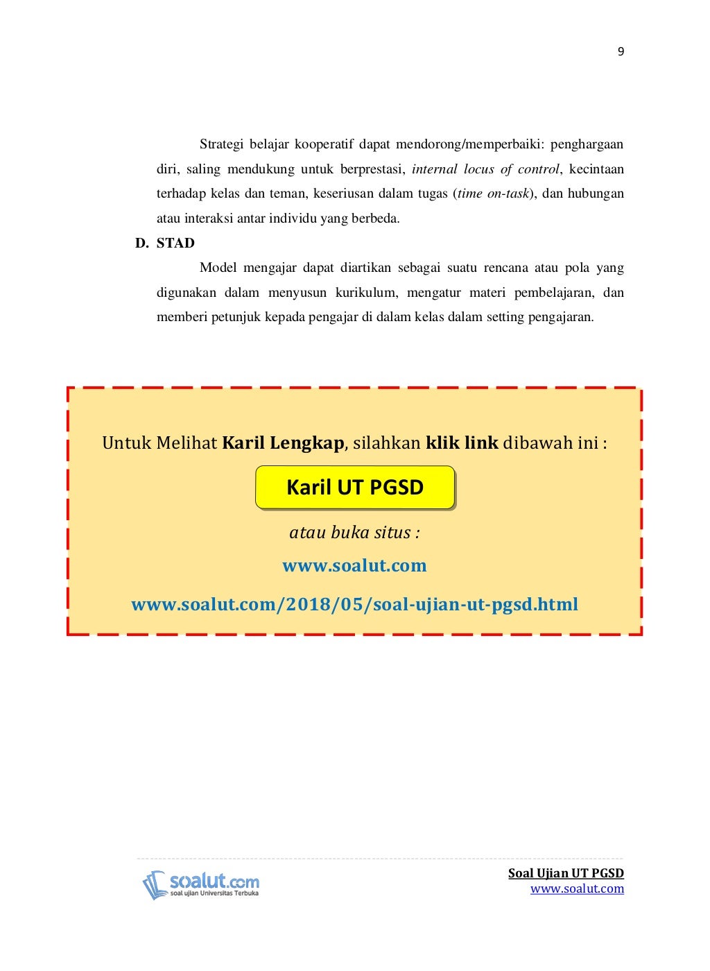 Contoh Karil UT PGSD Karya Ilmiah IPA Perkembangbiakan Contoh Karil UT PGSD Karya Ilmiah IPA Perkembangbiakan