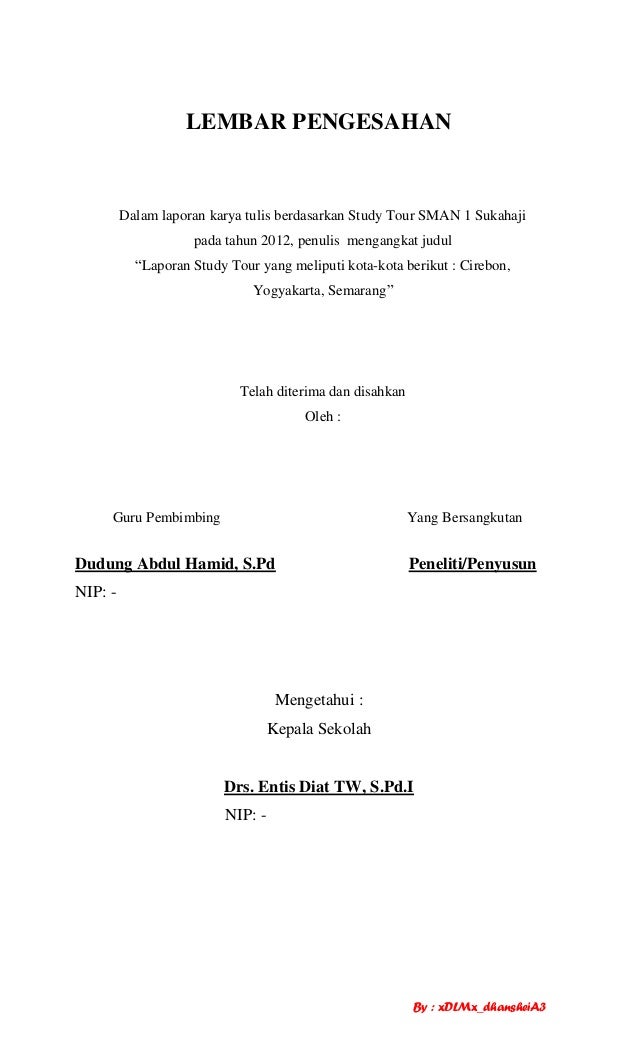 Contoh Announcement Tentang Study Tour  