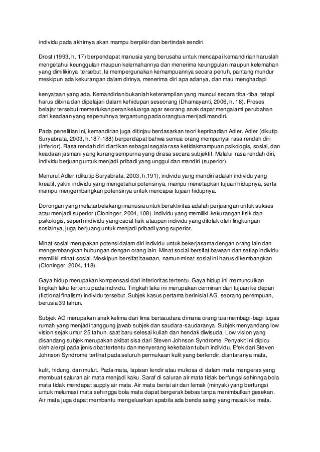  Contoh  kasus dan analisis kasus aldert