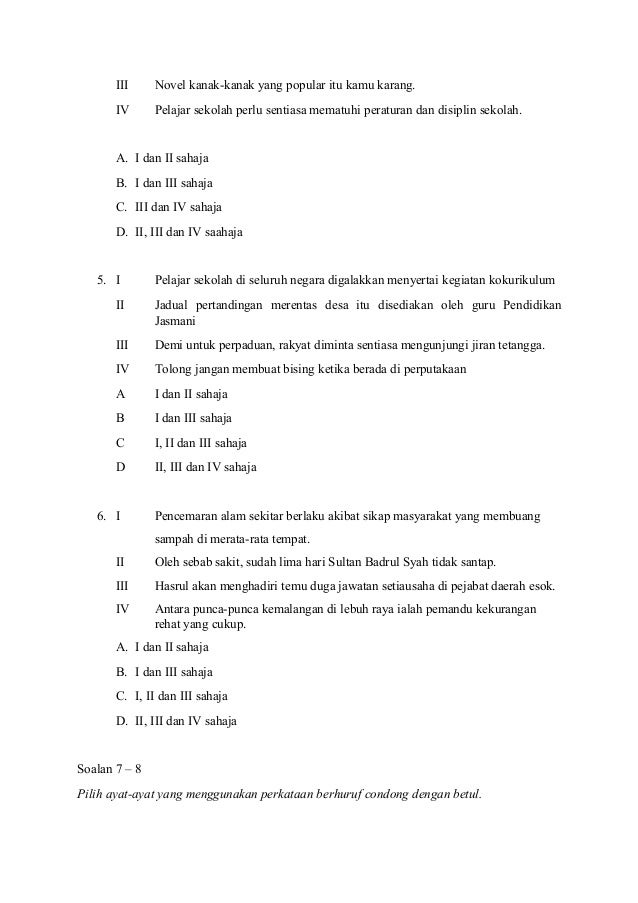 Contoh Kertas 1 2 Bm Pt3 2019