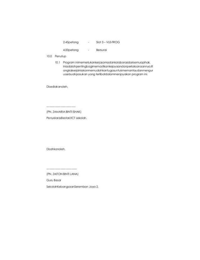 Contoh kertas kerja kelas tambahan berfokus