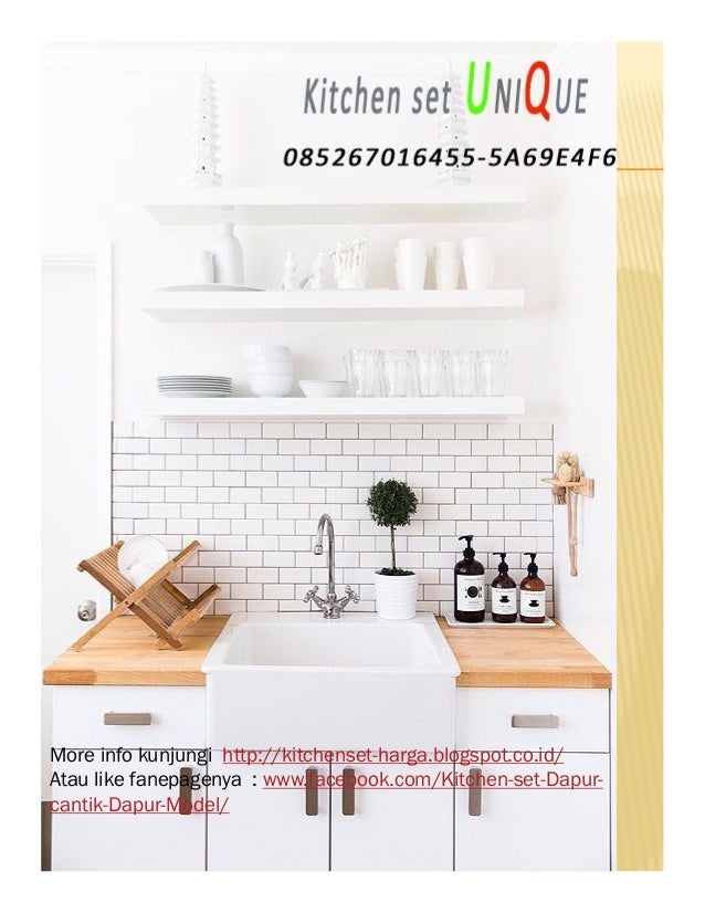 Contoh kitchen set dapur mungil, harga kitchen set atas ...