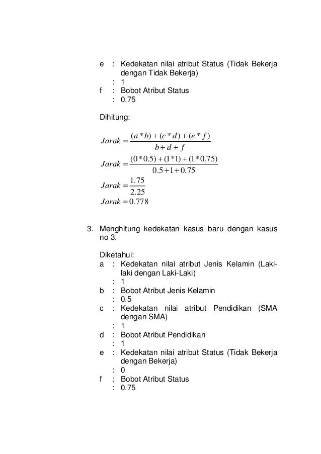 Contoh Knn