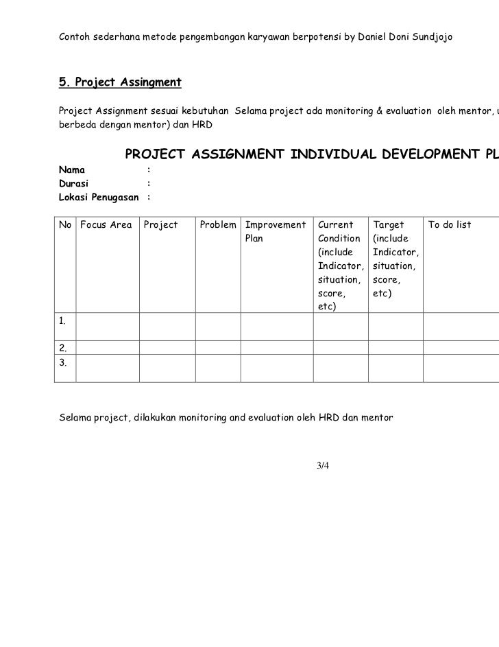 Contoh konsep pengembangan karyawan berpotensi by daniel 