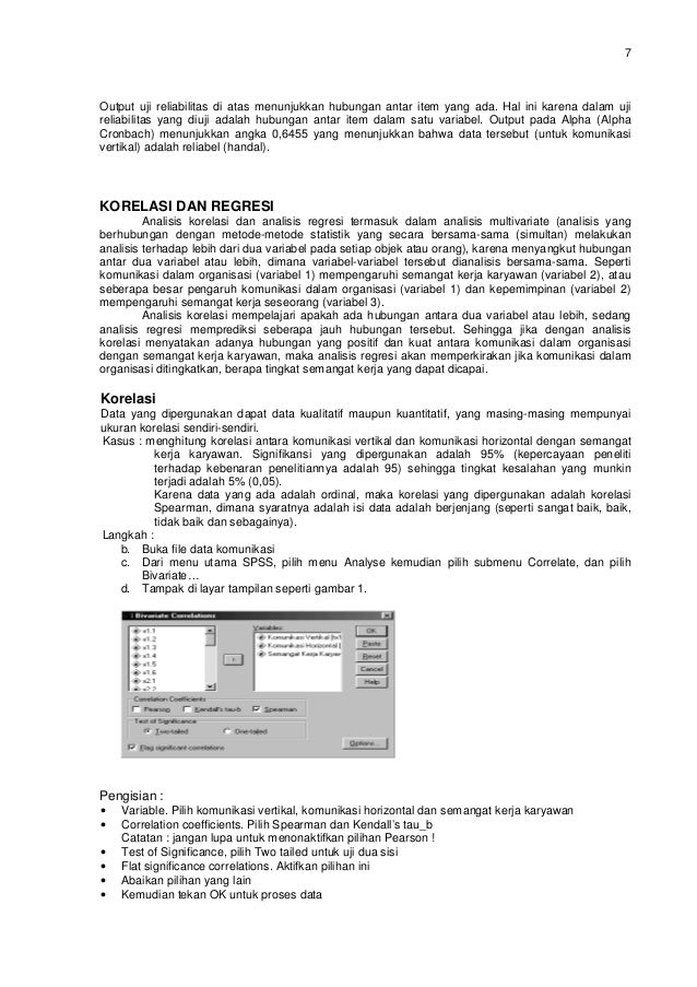 Contoh korelasi dan regresi