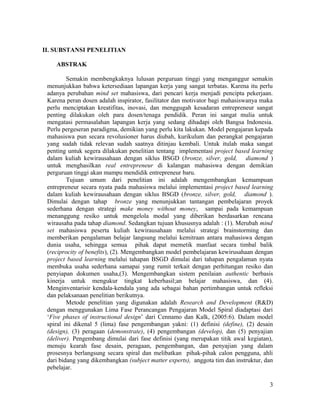 contoh report entrepreneurship