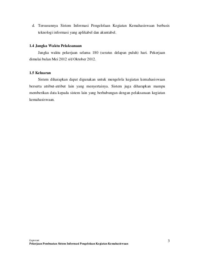 Contoh Laporan Akhir