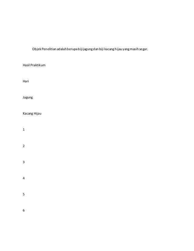 Contoh laporan biologi