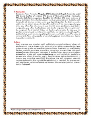 Contoh laporan job sheet magang smk | PDF