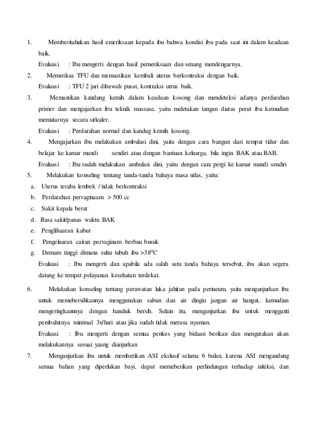 Contoh laporan kasus nifas menggunakan langkah varne1