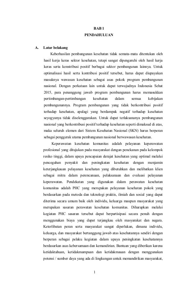 Contoh Laporan Komunitas