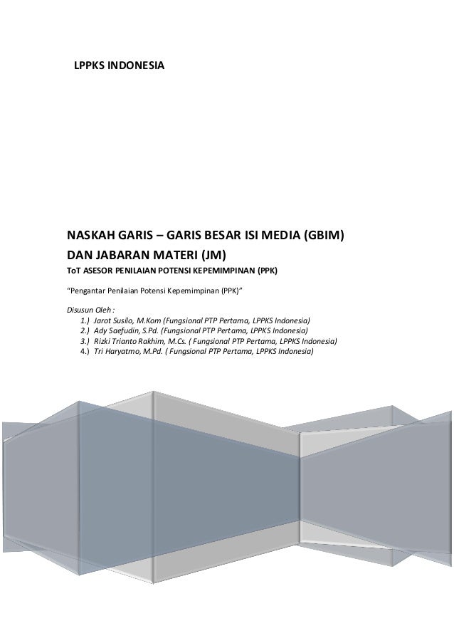 Contoh Laporan Penulisan Naskah GBIM dan JM