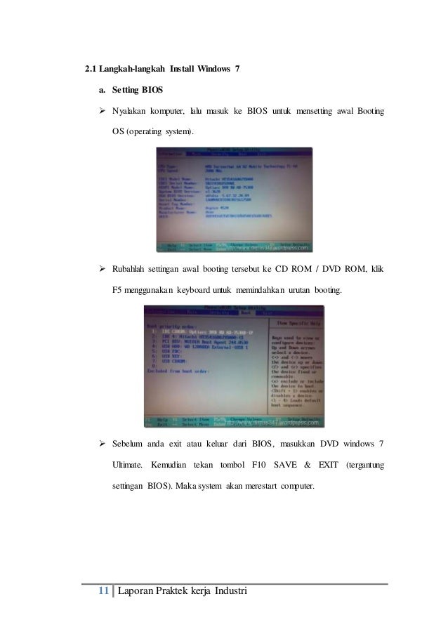 Contoh laporan pkl ( prakerin ) tkj