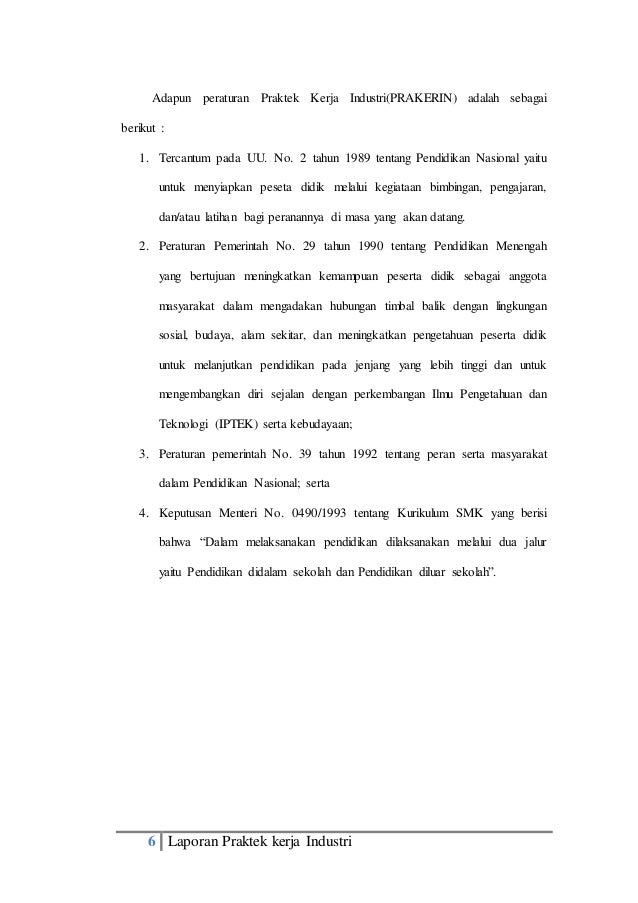 Contoh Laporan Pkl Prakerin Tkj Contoh Laporan Pkl Prakerin Tkj