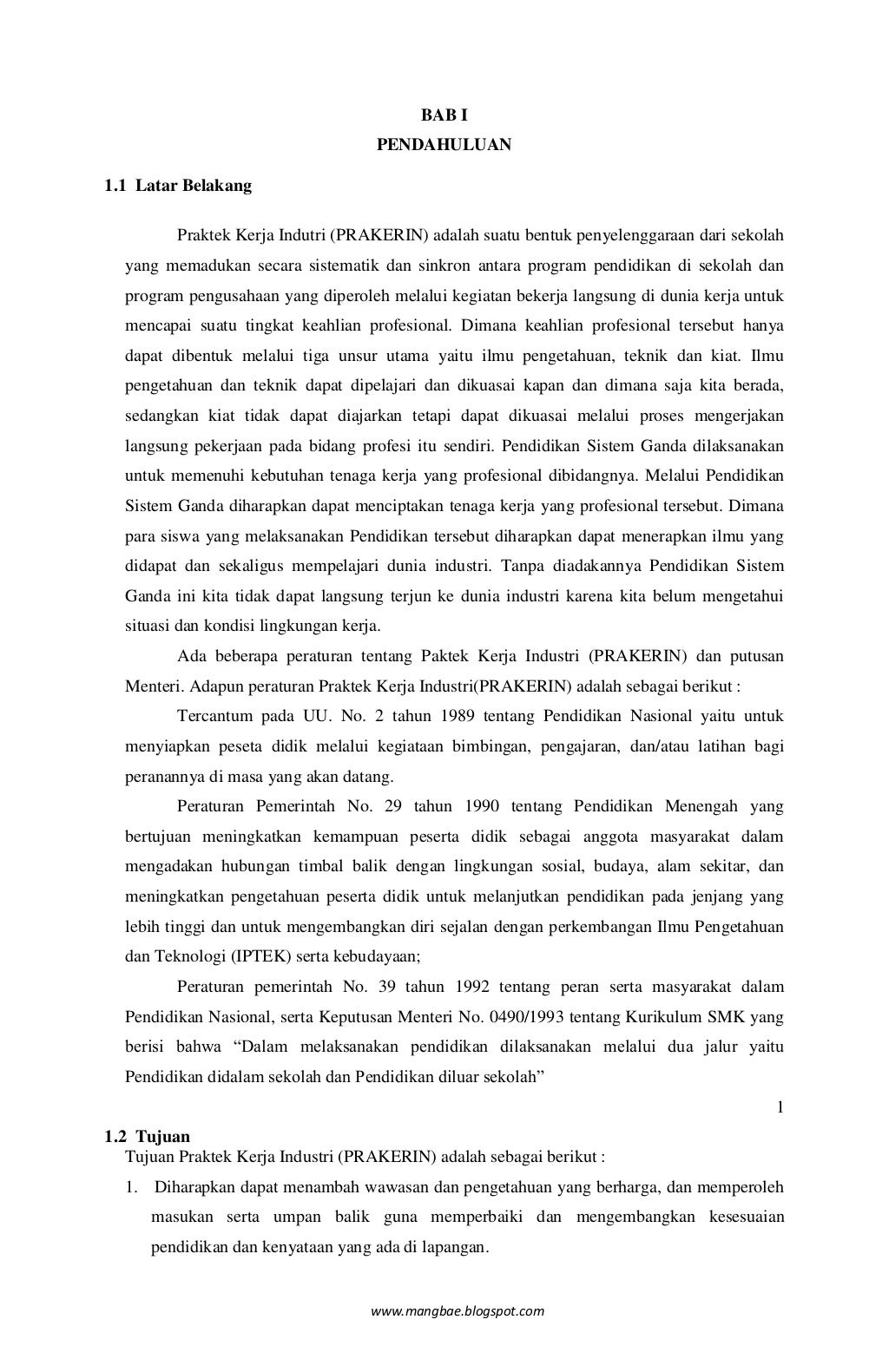 Contoh Laporan Ad Hoc
