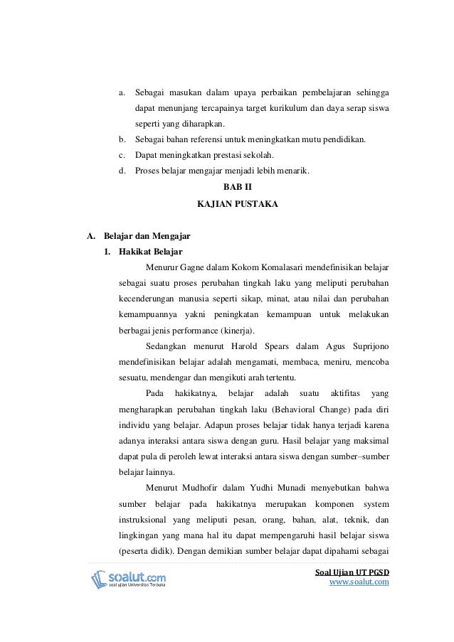 Contoh Laporan Pkp Ut Pgsd Ipa Materi Perpindahan Energi Panas Pema