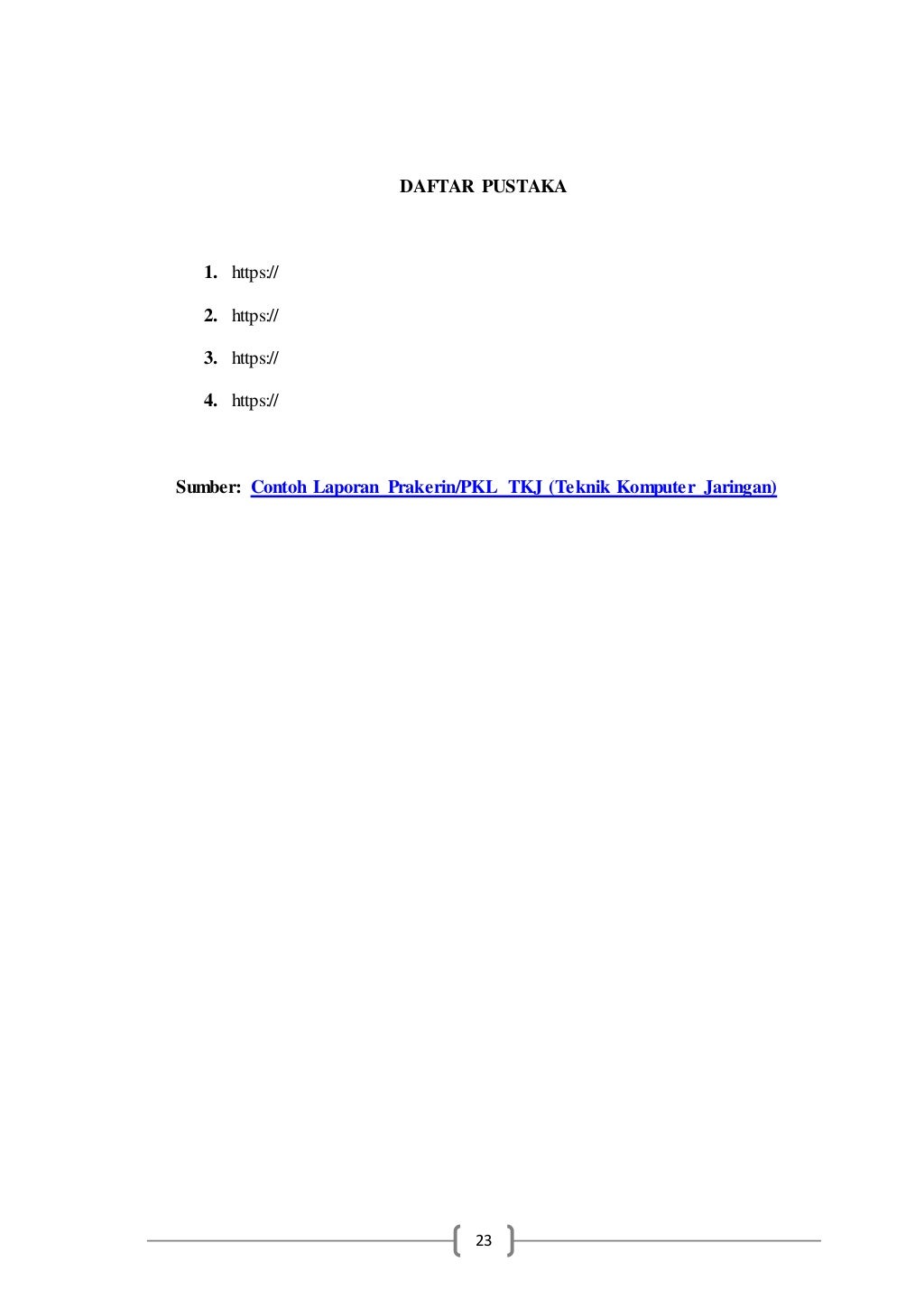 Contoh Laporan Prakerin TKJ (Teknik Komputer Jaringan)
