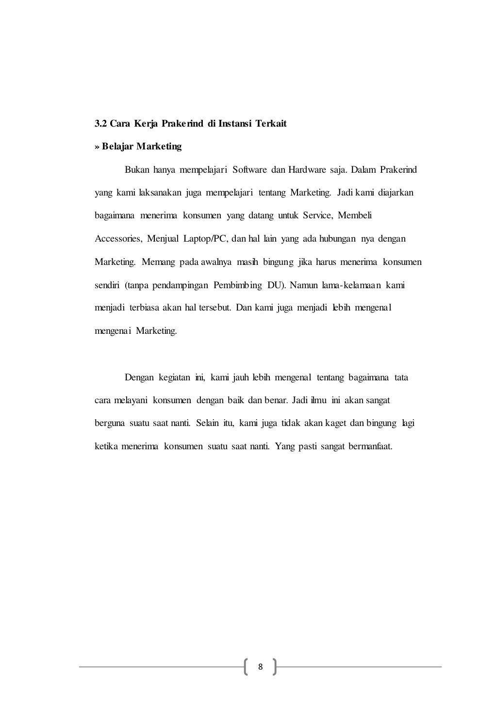 Contoh Laporan Prakerin TKJ (Teknik Komputer Jaringan)