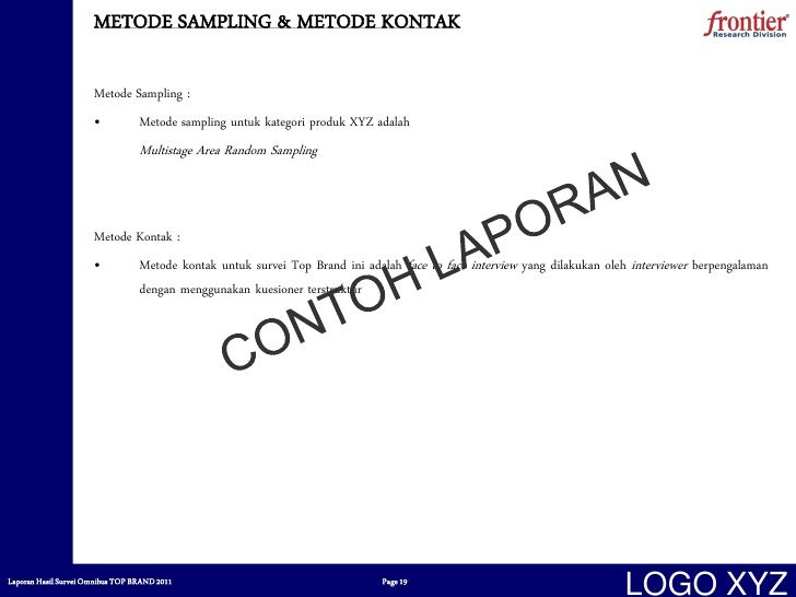 Contoh laporan top brand 2011