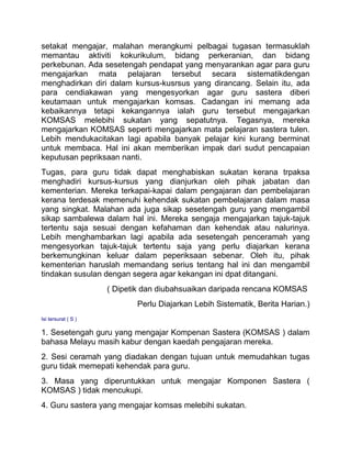 Contoh Latihan Rumusan