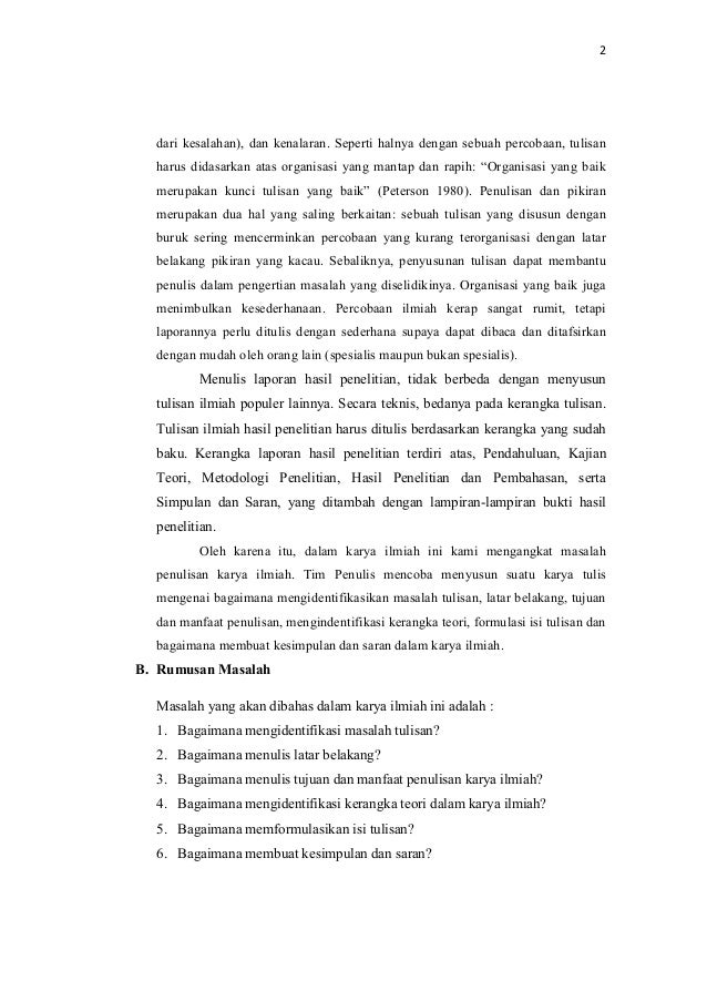 Contoh Makalah Bahasa Indonesia