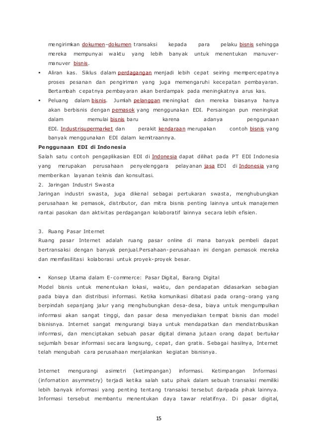 Contoh Makalah E Commerce Pasar Digital Dan Barang Digital