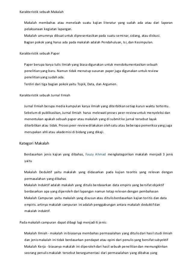 Contoh Makalah Mahasiswa Yang Benar Bese