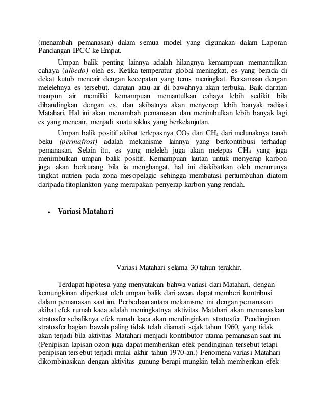 Contoh makalah pemanasan globa1