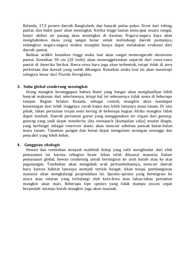 Contoh makalah pemanasan global