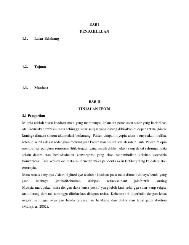 Contoh makalah rabun jauh