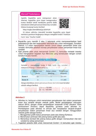 Modul Ajar Matematika Kelas 9 Kurikulum Merdeka | PDF