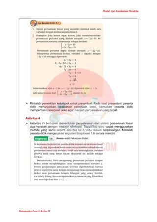 Modul Ajar Matematika Kelas 9 Kurikulum Merdeka | PDF