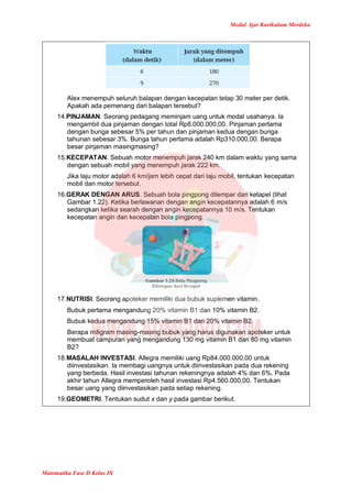 Modul Ajar Matematika Kelas 9 Kurikulum Merdeka | PDF