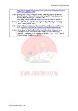 Modul Ajar Matematika Kelas 9 Kurikulum Merdeka | PDF