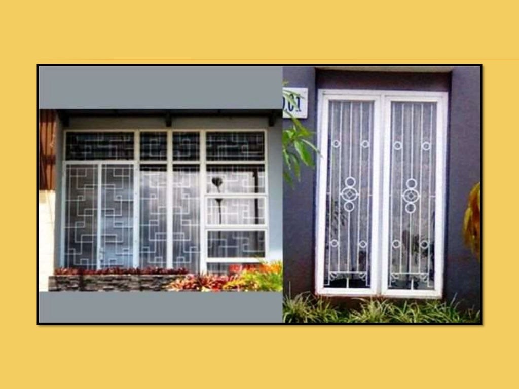 Contoh Model Jendela Teralis Besi Tempa